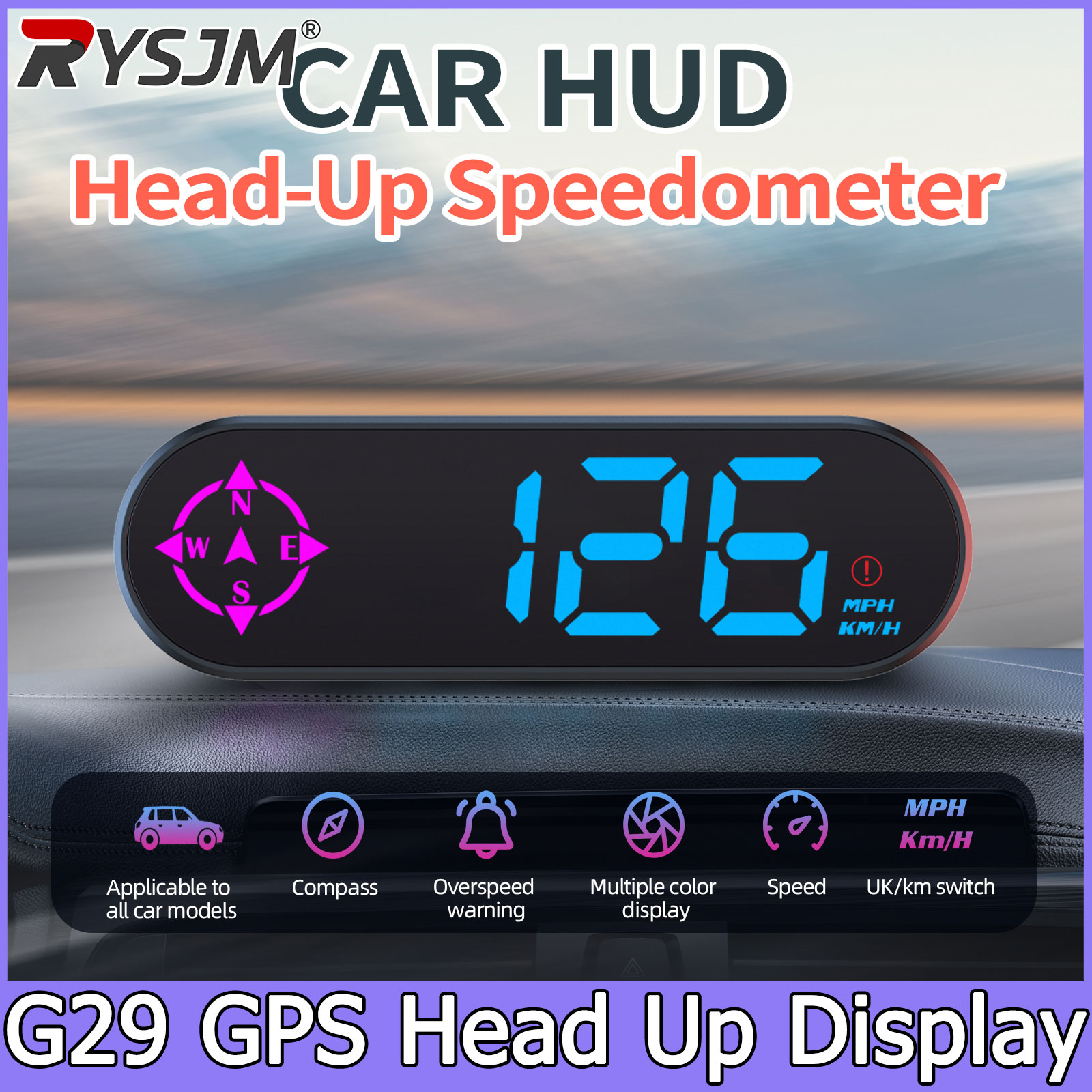 G29 Araba Head up Display GPS  - Pc Security Lock incelemesi ve fiyatı