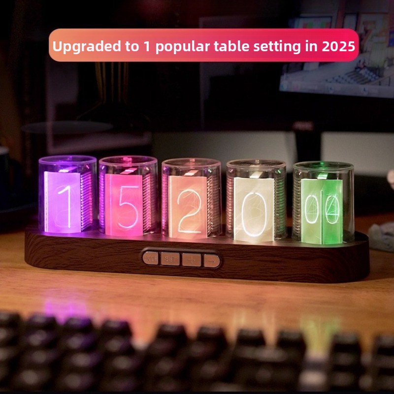 LED Nixie Tüp Saat RGB Oyun Bi - Tech Office Youtube incelemesi ve fiyatı